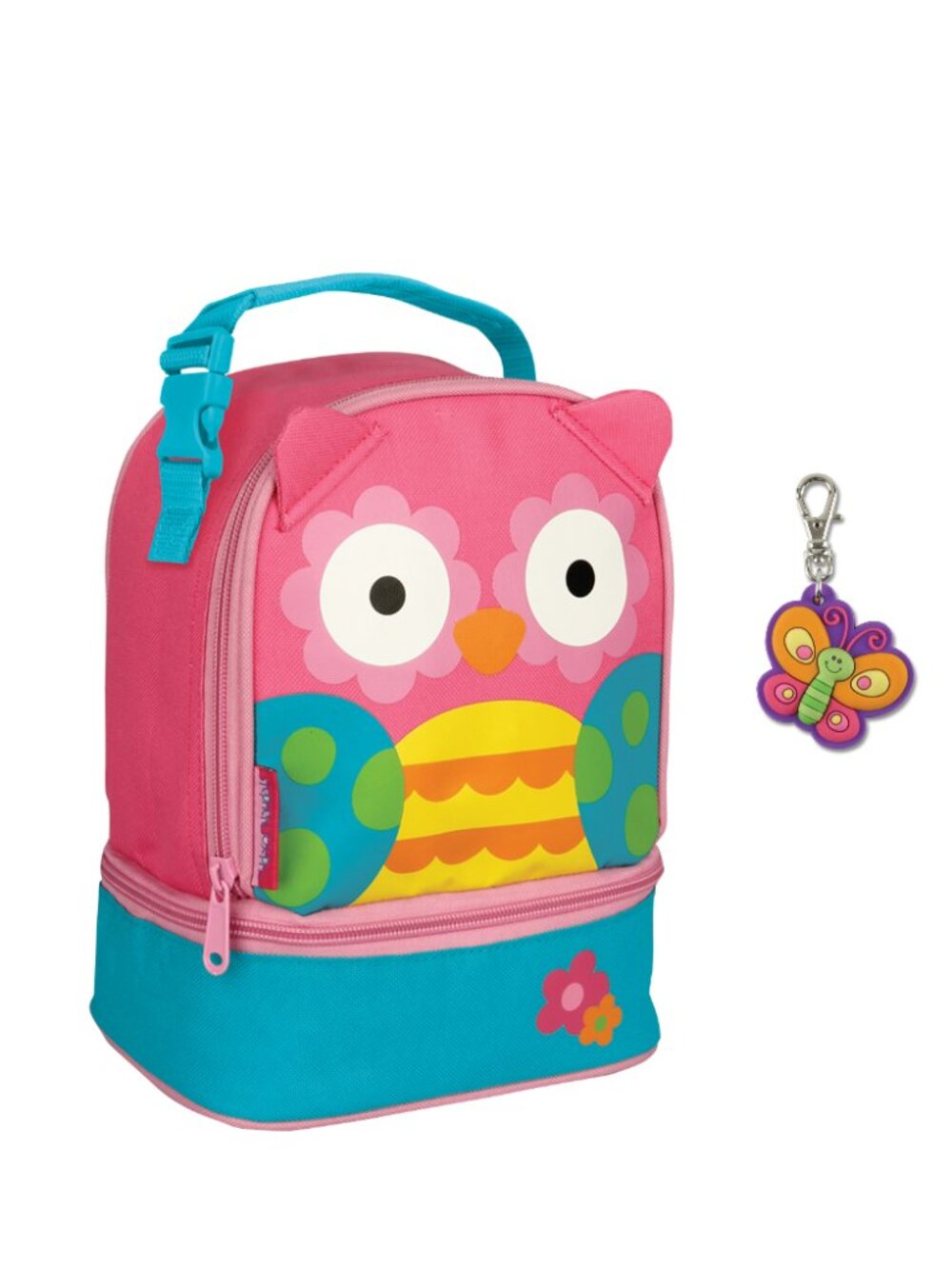 Stephen Joseph Owl Lunch Box with Butterfly Zipper Pull